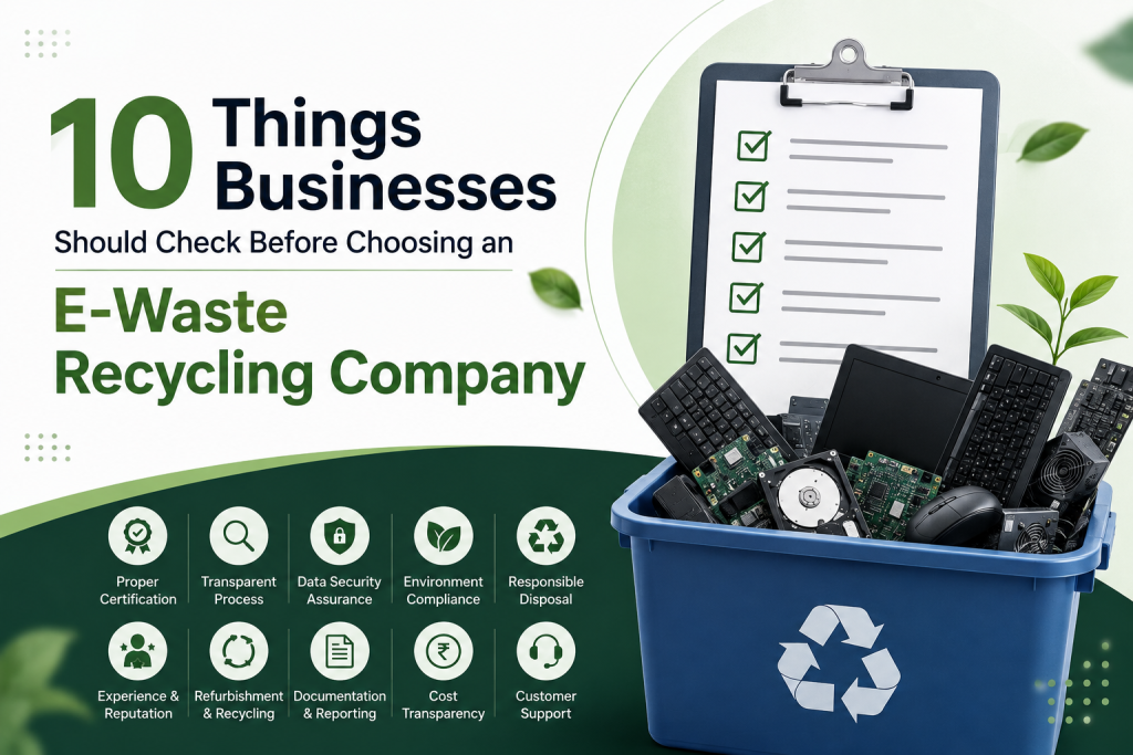 10 Things Businesses Should Check Before Choosing an E-Waste Recycling Company